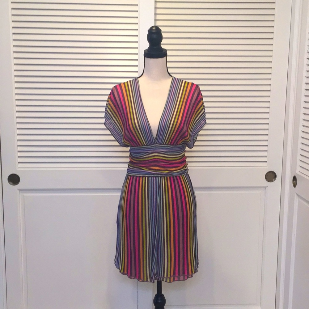 Missoni Multicolor Stripped Mini Dress